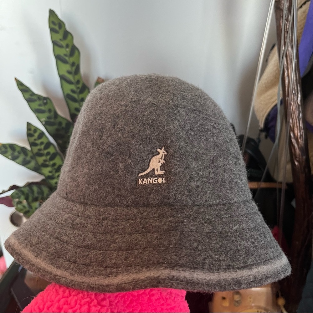 Kangol Gray Wool Hat, Size Small